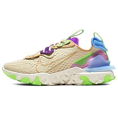 Nike Women's React Vision Fossil/Vivid Purple/Green Strike/Vachetta Tan ...