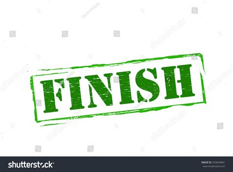 Stamp Word Finish Inside Vector Illustration: เวกเตอร์สต็อก (ปลอดค่า ...