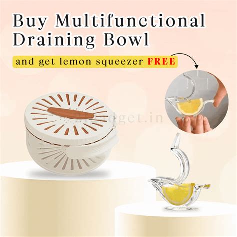 Multifunctional Draining Bowl with foldable handle + FREE Cutest bird ...