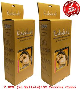 Rakshak Pink Colored Lubricated Condoms Combo For Men Condom Price in ...