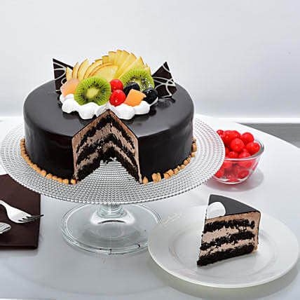Send Fruits Chocolate Cake Online | GoGift