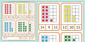 👉 11-20 Ten-Frame Flashcards