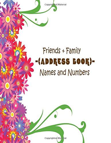 Amazon.in: Buy Friends + Family Address Book Names And Numbers: Big ...