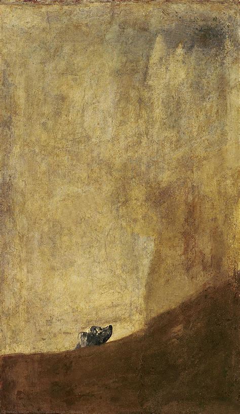 Buy Museum Art Reproductions The dog - -, 1823 by Francisco De Goya ...