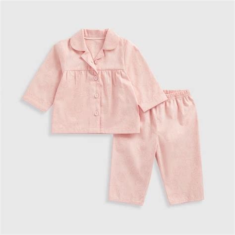 Buy Mothercare Essentials Girls 100% Cotton 2-Piece Long Sleeves Woven ...