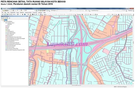 Map Of Kota Bekasi Shapefile