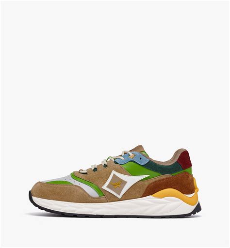 39 IT / W Skywander Lo Sneakers in Calf Suede Leather Multi | MCM ®CA