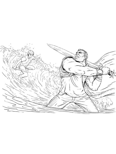 Percy Jackson And Riptide Coloring Pages