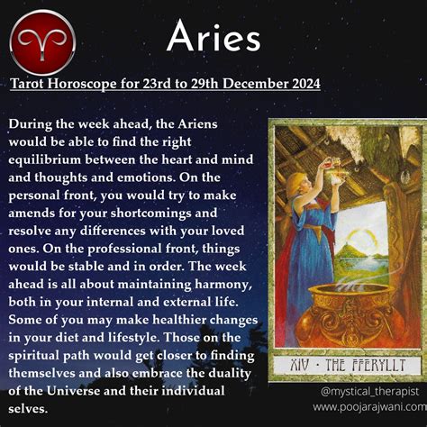 Weekly Horoscopes by Pooja Rajwani | Tarot Horoscope for 23rd to 29th ...