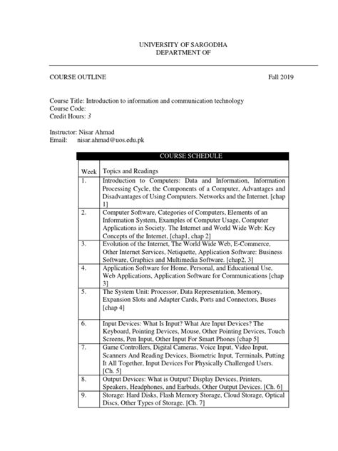 Image result for ICT Module Two Course Outline