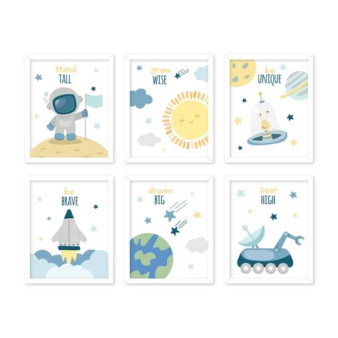Out of Space - Nursery Wall Art – GWD Kids