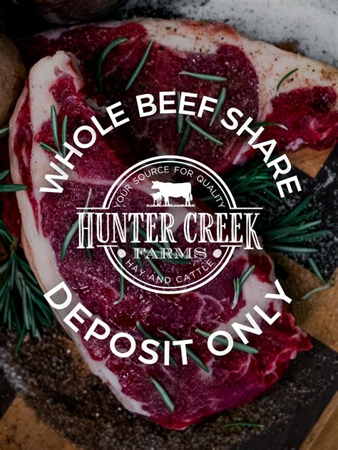 Winter 2025/26 - Whole Beef Share DEPOSIT – Hunter Creek Farms