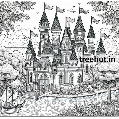 Castle Coloring Pages 的图像结果