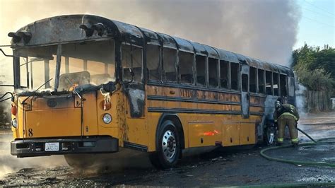 Students escape burning school bus in Madera County | CBS47 and KSEE24 ...