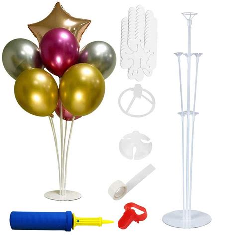 Buy 6 Balloon Stand Kit Largest Available Complete with 6 Flower Clips ...
