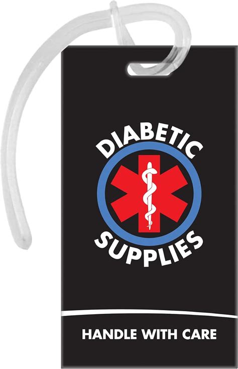 Resway Black Diabetic Supplies ID Luggage Tag - Medical India | Ubuy