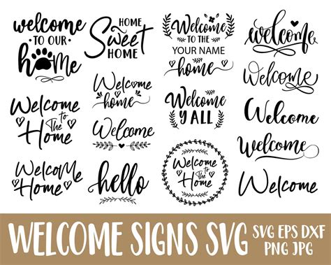 Buy Welcome SVG Bundle, Welcome Sign Svg, Farmhouse Sign SVG, Farmhouse ...