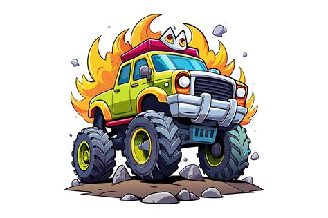 Monster Truck Clipart Vector Graphic by Depict_Design · Creative Fabrica