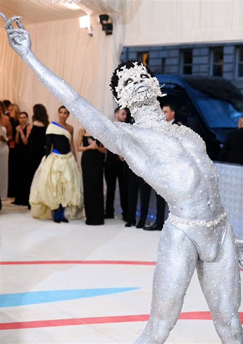 Met Gala 2023: Lil Nas X Arrives in Thong, Platform Boots | Us Weekly