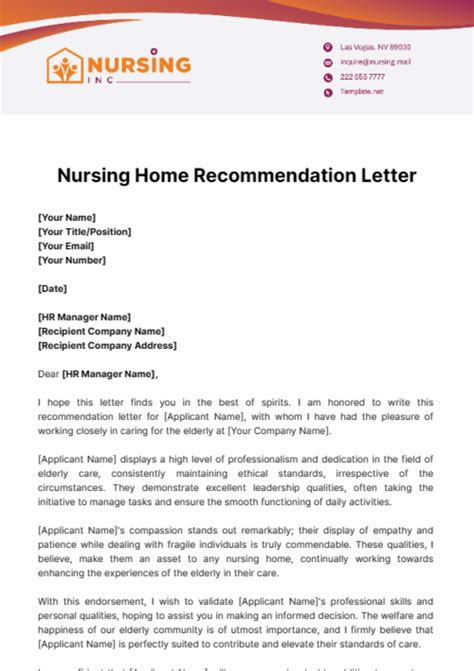 Letter Of Recommendation For Home