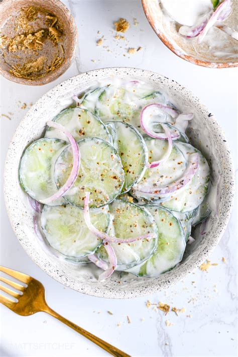 Easy Cucumber Yogurt Salad {High Protein}