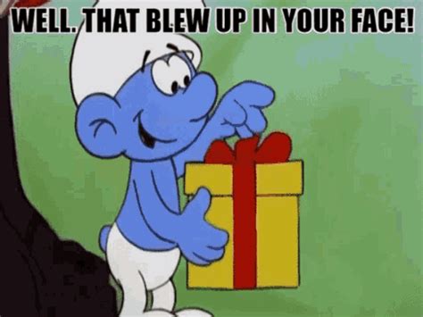 Image result for Gift Explode Smurf