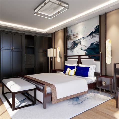 新中式卧室 - Zhang sing设计效果图 - 每平每屋·设计家