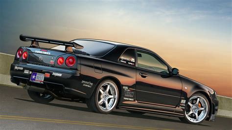 Free download Fast and Furious Nissan Skyline GT R R34 Black Wallpaper ...
