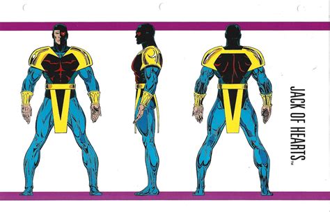 Official Handbook of the Marvel Universe Sheet- Jack of Hearts | Comic ...