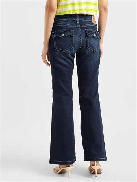 Women's Blue Naughties Bootcut Fit Low Rise Jeans – Levis India Store