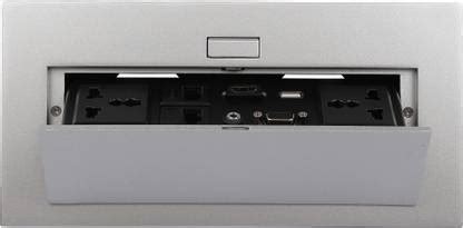 ANDTRONICS Hydraulic Pop Up Box / Cable Cubby with HDMI, Audio, LAN ...