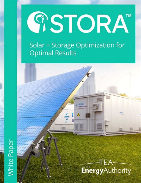 New white paper on STORA: TEA's solar optimization | The Energy ...
