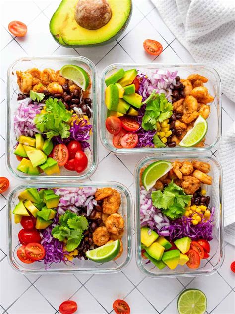 Shrimp Taco Bowls: So Easy, You’ll Put This Meal Prep Idea on Repeat