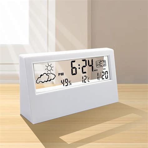 Amazon.com: Desk Clock, Digital Alarm Clock, Transparent Modern Design ...