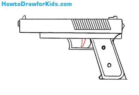 How to Draw a Gun for Kids | How to Draw for Kids