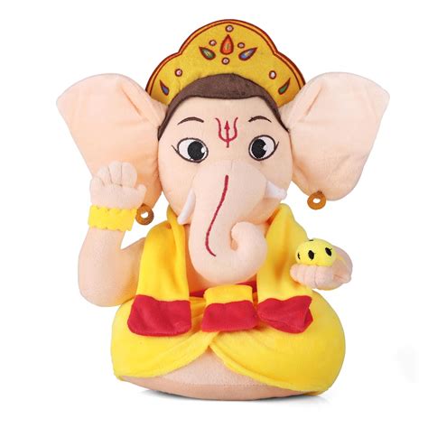 Buy aurbo Baby Lord Ganesha Mantra Chanting Soft Toys (Medium 35cm ...