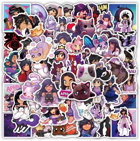 60 Pcs Funny Game Aphmau Stickers Cute Kawaii | Ubuy India