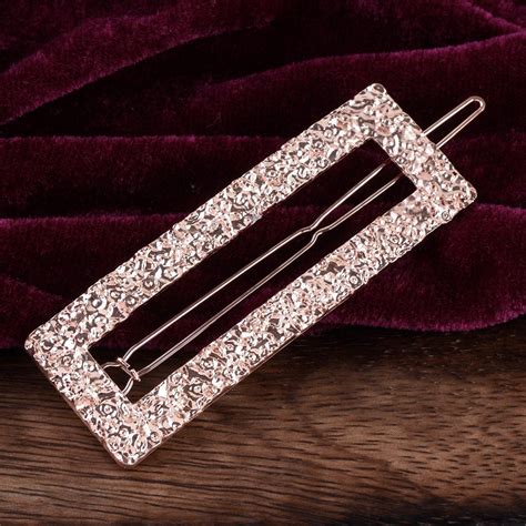 Rose Gold Textured Hair Clip – Shona's Style