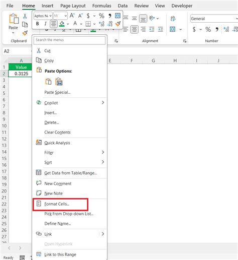 How to Convert 0.3125 as a Fraction in Excel | MyExcelOnline