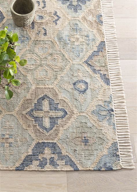 Annie Selke Pali Blue Handwoven Jute Rug, 9' x 12' - Bergdorf Goodman