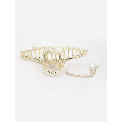 Buy PANASH White Traditional Hair Clip Online