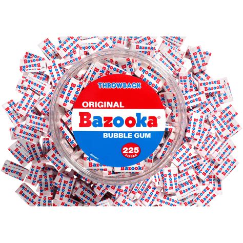 Buy Bazooka Bubble Gum Holiday 225 Count Individually Wrapped Pink ...