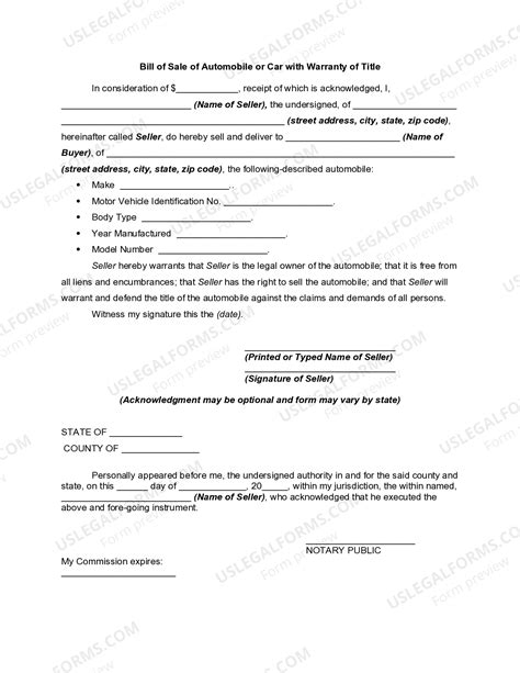 New Mexico Bill of Sale for Vehicle - Handwritten Bill Of Sale For A ...