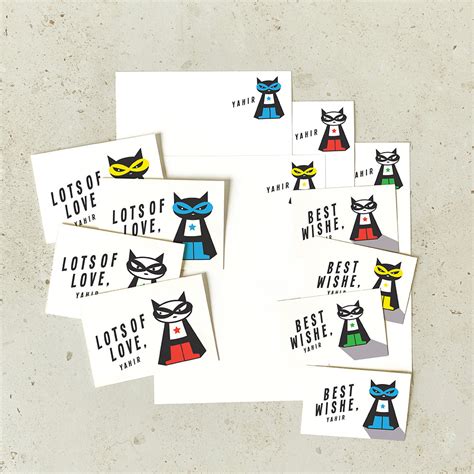 KIT - Personalised Stationery Set - Supermeow – Bombay Kids Company