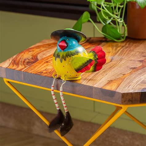 ExclusiveLane 'Mr. Sparrow' Handpainted Garden Showpiece Items for ...