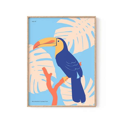 Toucan: Buy Best Framed Minimalist Art Painting Online – Dessine Art