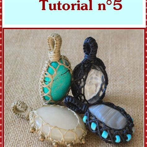 Image result for Macrame Stone Wrapping Tutorial