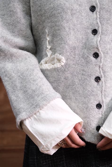 【Pillings】fulling jacket -gray- | loop
