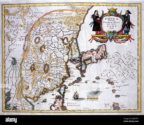 Map of china and korea hi-res stock photography and images - Alamy